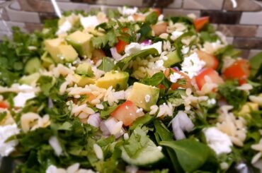 ORZO AVOCADO SALAD|HEALTHY SALAD