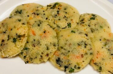Instant Veg Idli | Healthy Breakfast Recipes | Instant Vegetable Idli Recipe