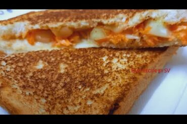 5min recipe || Instant Sandwich || healthy snack || Easy recipe by SV || #shorts