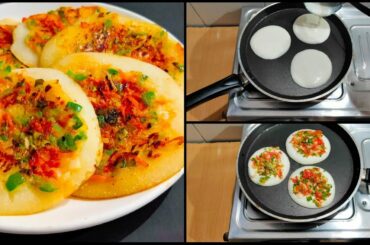 10 Minutes Recipe | Breakfast Recipe | Evening Snacks Recipe | Easy Snacks | Instant Uttapam #Shorts