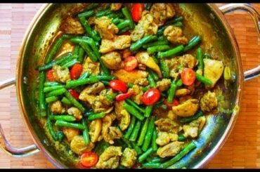 Chicken Recipes For Dinner Quick Fire Recipe - Chicken and String Beans Easy and Quick Starter