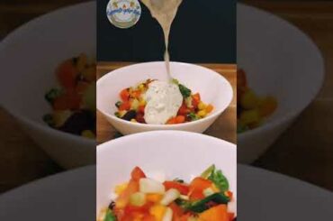 Just Wash, Cut, Mix, Eat - stomach filling healthy salad recipe | for dinner | dietfood | weightloss