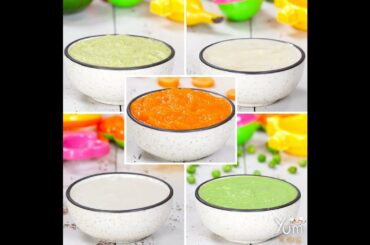 5 Homemade 4 - 6 months baby food recipes!