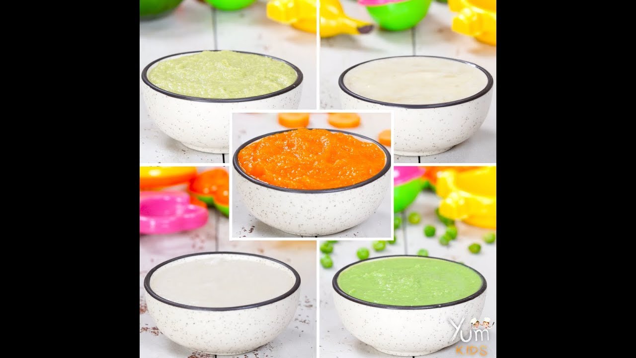 5 Homemade 4 – 6 months baby food recipes! 5 Homemade 4 - 6 months baby food recipes!