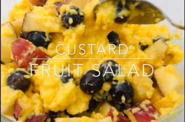 Tasty Fruit Custard Salad Recipe || Healthy Dessert Recipe || Easy Home made recipes