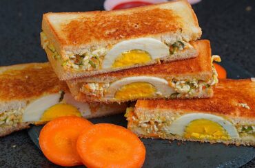Easy Egg Sandwich Recipe | Easy Sandwich Recipe Breakfast | Toasted