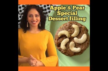 Apple & pear dessert| healthy dessert recipe |fruit dessert recipe |vegetarian dessert recipe
