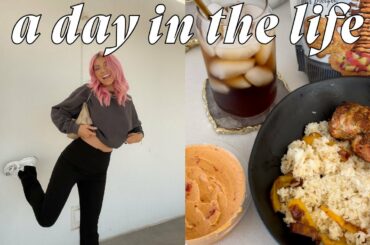 a day in the life: make-up collection clean out & my go-to healthy lunch recipe! | Keaton Milburn