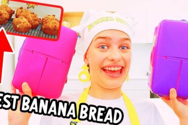 HEALTHY LUNCHBOX BANANA BREAD MUFFINS (Sockie entertaining cooking)