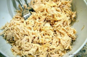 Easy, Healthy, Shredded CrockPot Chicken recipe