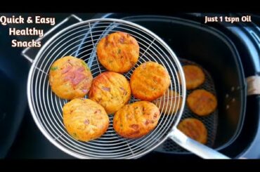 Quick & Instant Healthy Snacks Recipe | Easy Airfryer Snacks | Evening Snacks @My Sunshinesz