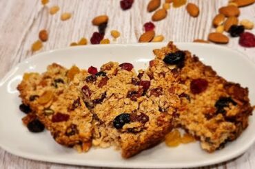 Healthy Oatmeal Breakfast Bar Recipe | Healthy Granola Bar/ Energy Bar | Make ahead meal prep recipe