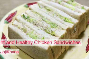 Light and healthy chicken lettuce sandwiches | very quick and easy recipe