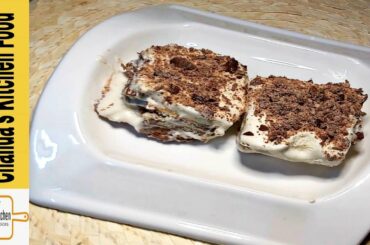 low calorie tiramisu cake | no bake cake | 10 minutes | easy recipe for diet lovers