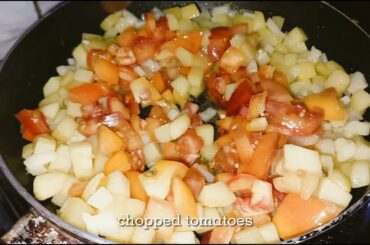 AFFORDABLE AND HEALTHY RECIPES | Eggs with tomatoes and potatoes breakfast recipe