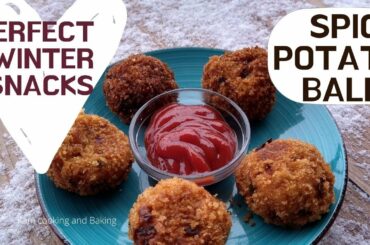 SPICY POTATO BALLS | QUICK & EASY SNACKS RECIPE | POTATO SNACKS | WINTER EVENING SNACKS | #Shorts |