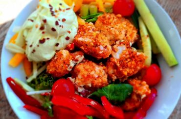 New tasty and healthy recipe for you to try. "Cauliflower Nuggets, Cream Cheese and Avocado.