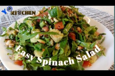 How to Make Easy Spinach Recipe|Don't Believe easy Salad #weightlose #Vegan #Healthy_Life
