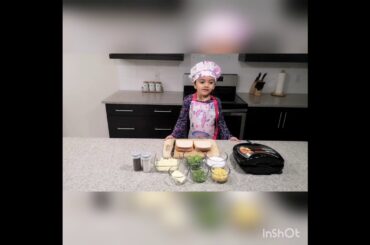 Cheesy Corn Spinach Sandwich #My first recipe # Cooking Fun # Healthy recipes # Jinaya's Cook Book