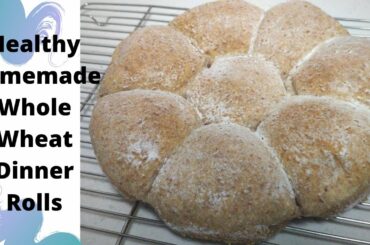 Healthy Whole Wheat Bread - Soft and Fluffy Dinner Rolls