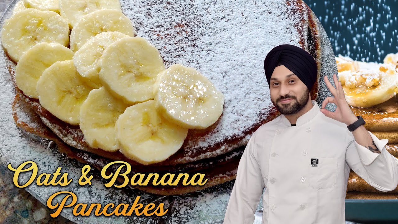 Oats & Banana Pancakes |Healthy Recipes| High Protein| Jassie Vlogs Oats & Banana Pancakes |Healthy Recipes| High Protein| Jassie Vlogs