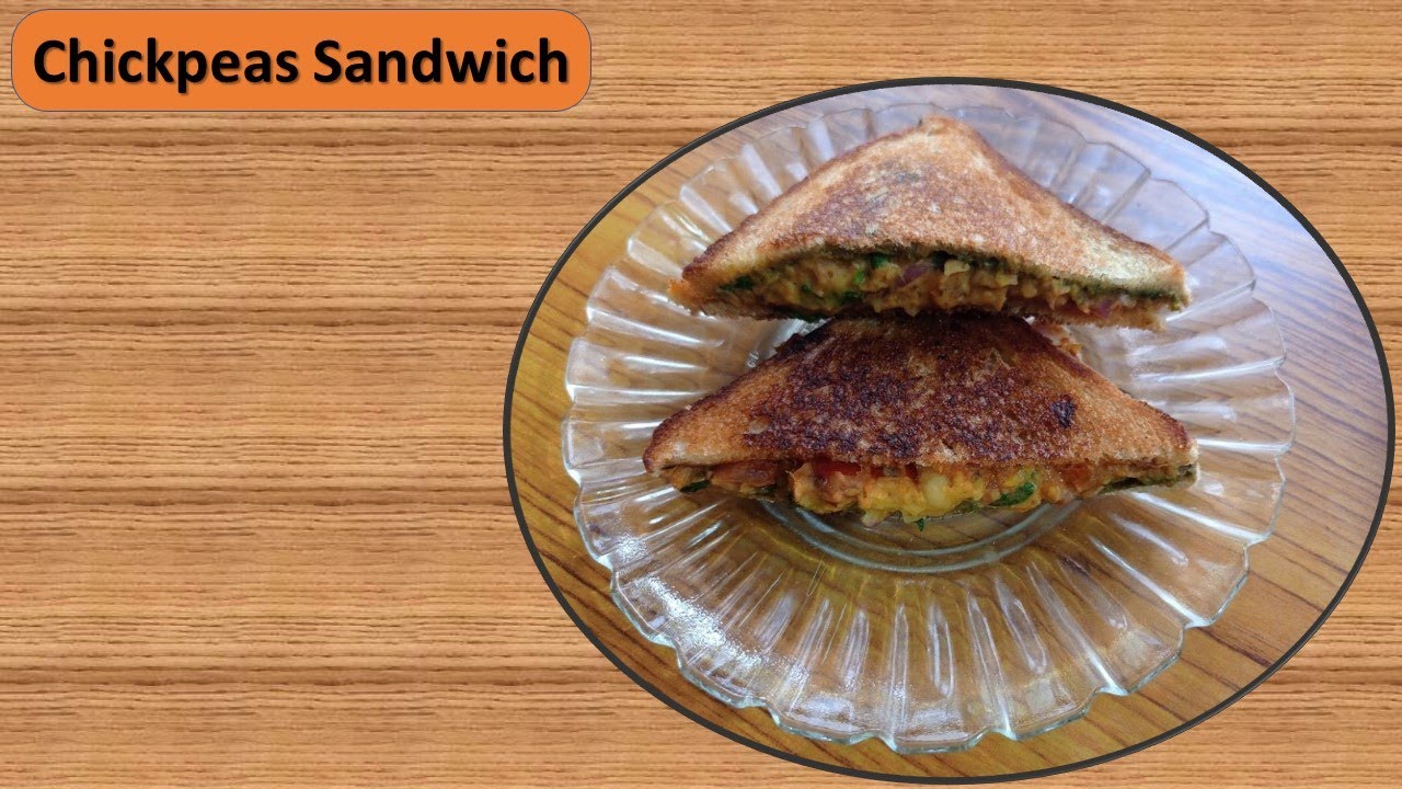 Chickpeas Sandwich. Chole stuffed sandwich recipe. Chickpeas Sandwich. Chole stuffed sandwich recipe.