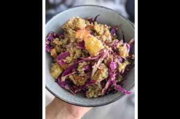 Quinoa Salad || Vegetarian || Vegan || Healthy Salad recipes ll Zucchini chickpea fritters salad