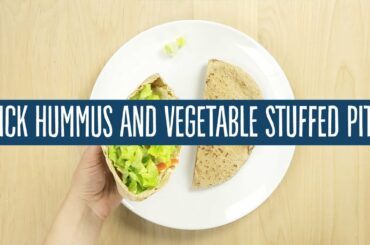 Quick Hummus and Vegetable Stuffed Pitas | Recipes | 365 by Whole Foods Market