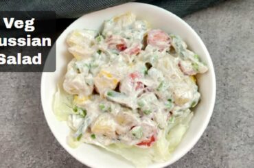 Healthy Veg Russian salad recipe | Best for the parties | Foodiefriend
