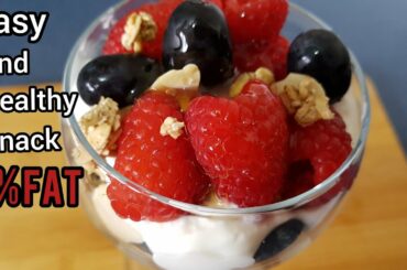 Easy and Healthy  snack/Quick  and low calorie snack / Fat free snack  recipe / On the go snack idea