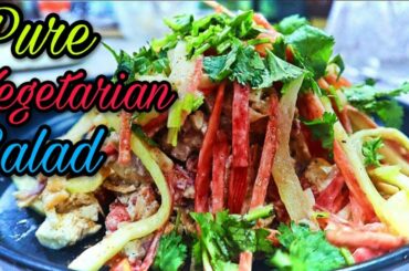 Pure Vegetarian Green Salad || Healthy and Delicious Roti Salad   || Mom,s Healthy And Tasty Recipes