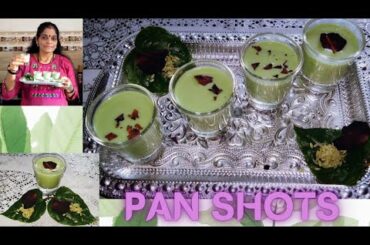 Pan Shots | Healthy Drink | Refreshing Sarbat | 2mins recipe | Healthy Betel drink | Pan shot Recipe