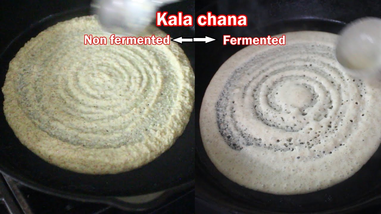 Kala Chana Dosa – 2 way | High Protein Breakfast Recipe | Healthy Breakfast Idea Kala Chana Dosa - 2 way | High Protein Breakfast Recipe | Healthy Breakfast Idea