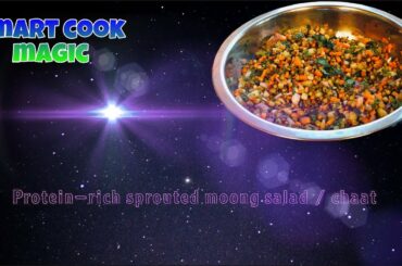 HOMEMADE PROTEIN-RICH MOONG SPROUTS SALAD/CHAAT RECIPE | HEALTHY SNACK