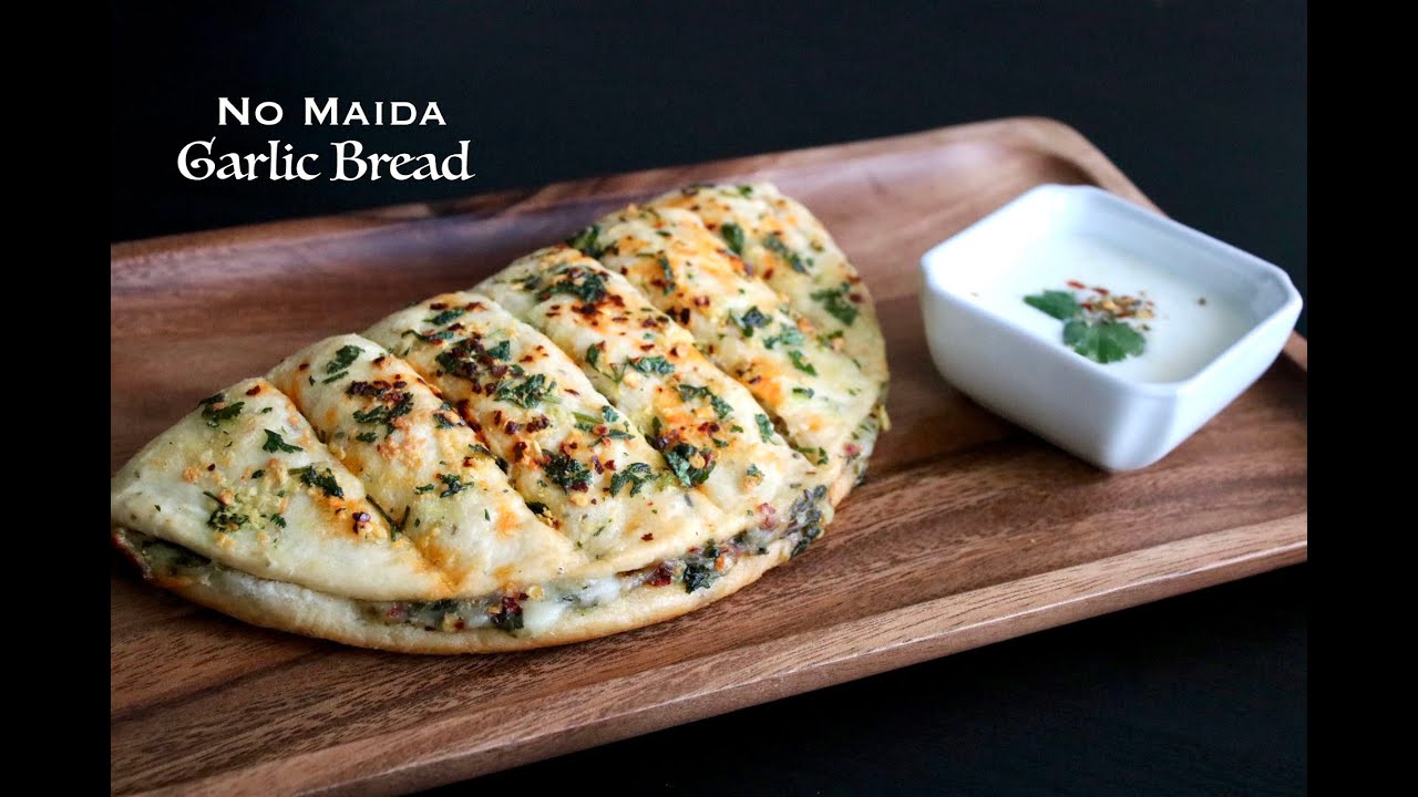 Garlic Bread | Healthy Garlic Bread | No Maida Garlic Bread Garlic Bread | Healthy Garlic Bread | No Maida Garlic Bread