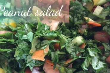 Peanut chaat | full video| healthy snack |peanut chaat masala recipe | healthy snack recipe