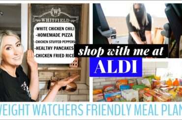 HUGE WEEKLY ALDI HAUL | HEALTHY MEAL PLANNING | WEIGHT WATCHERS | SHOP WITH ME | SUMMER WHITFIELD