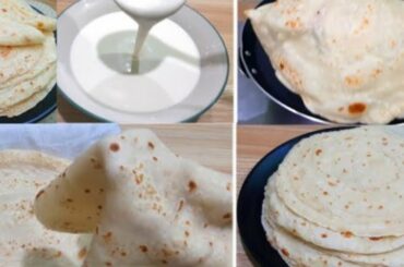 Tortilla Roti With Liquid Dough | Easy And Successfully Without Kneading Tortilla Recipe