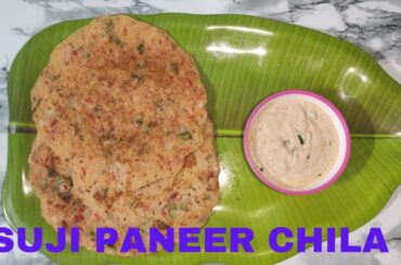 Suji Paneer Chila Recipe| Healthy Breakfast Recipe For Weight Lose| Healthy Outlook