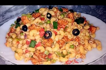 MACRONI SALAD WITH CHICKEN CHUNKS|HEALTHY SALAD|RAMADAN RECIPE