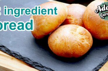 How to make bread with just TWO INGREDIENTS | no yeast bread | pantrydemic recipe #3