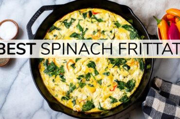 SPINACH FRITTATA | easy, healthy recipe