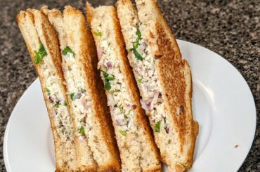 Paneer sandwich l Healthy & tasty paneer stuffed Sandwich recipe