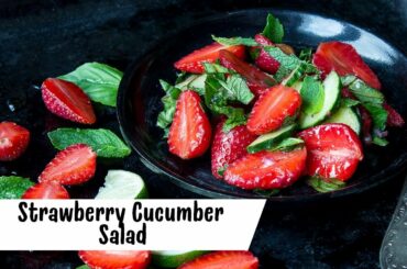 LOW CALORIE STRAWBERRY BRUNCH SALAD | Quick & Healthy Recipe