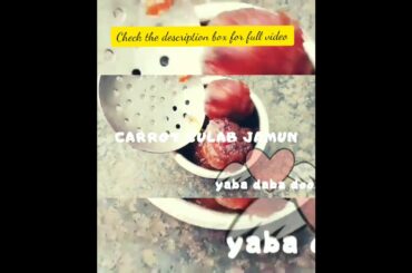 Carrot gulab jamun recipe | Healthy snack recipe |gulab jamun recipe| instant sweet recipes |#shorts