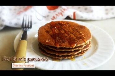 Sathu maavu pancakes recipe | Health mix pancakes recipe
