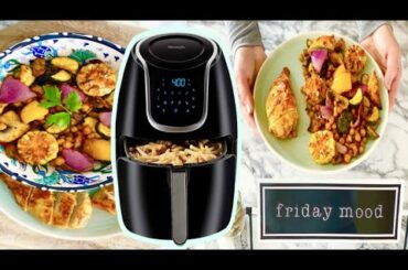 EASY AIR FRYER WEIGHT LOSS RECIPE FOR BEGINNERS | Air Fryer Chicken Breast And Veggies Recipe