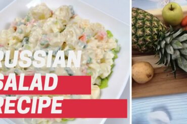 Russian Salad Recipe Easy and Tasty |best Healthy Russian Salad by Amsab Kitchen-Perfect for Parties