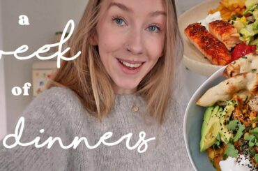 A WEEK OF DINNERS: Healthy & Realistic Meal Ideas | Rhiannon Ashlee Vlogs