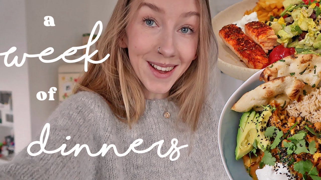 A WEEK OF DINNERS: Healthy & Realistic Meal Ideas | Rhiannon Ashlee Vlogs A WEEK OF DINNERS: Healthy & Realistic Meal Ideas | Rhiannon Ashlee Vlogs